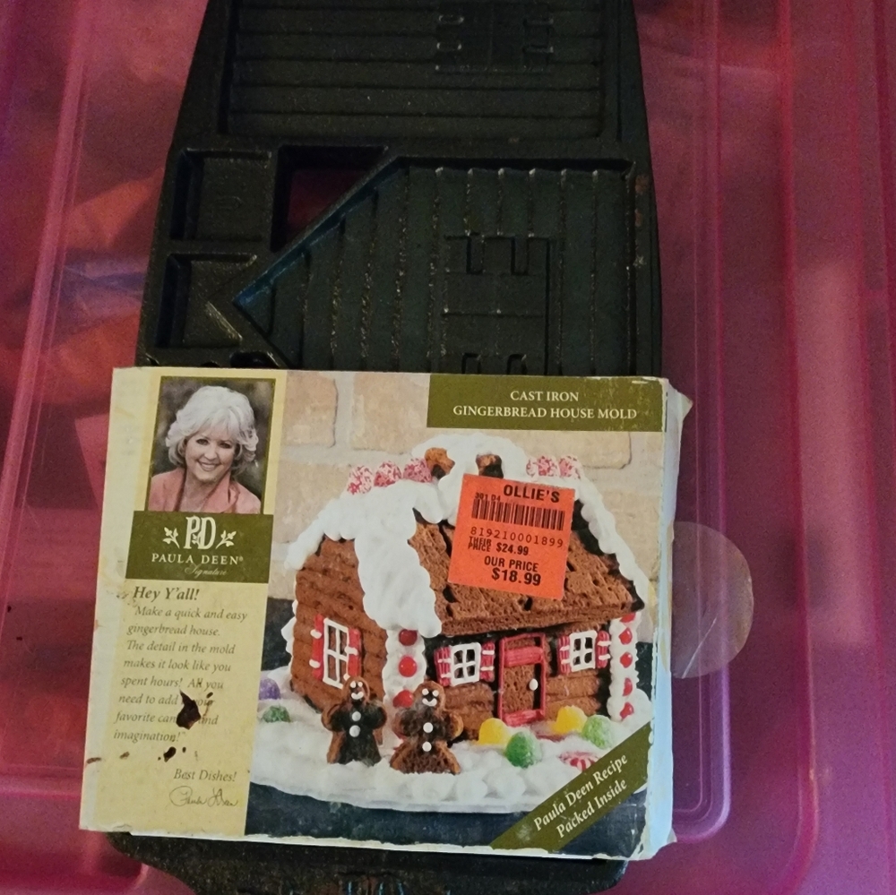 Cast Iron Gingerbread House Mold